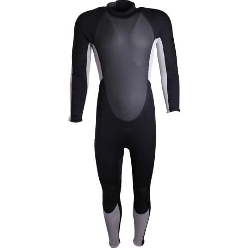 Mens 3mm Neoprene Surf Suit Back Zip Full Wetsuit Sports Skins Suit for Kayaking Snorkeling Scuba Diving