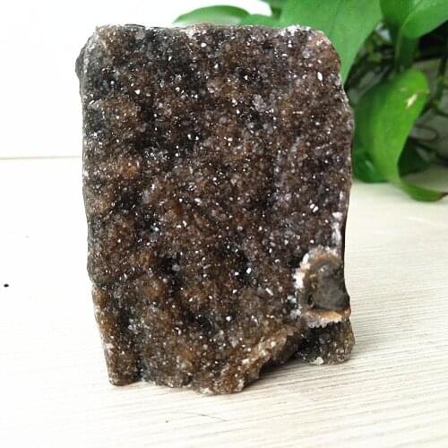 Natural stone colorful amethyst geode crystal quartz cluster Raw stone mineral home decor display variety of color crystals