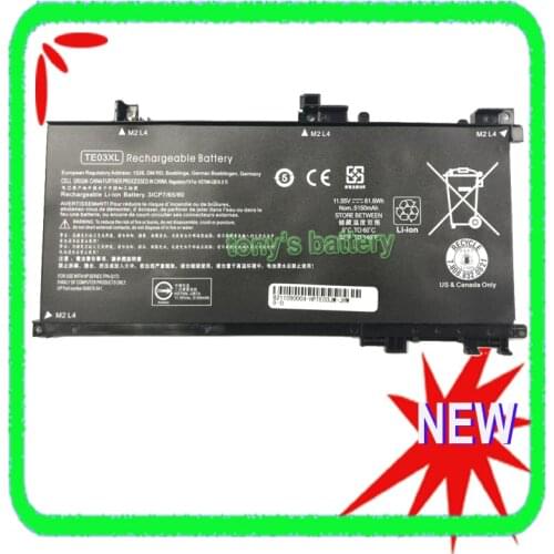 New TE03XL Battery For HP Omen 15-AX010 15-AX015TX 15-bc011TX 15-bc012TX 15-bc013TX TPN-Q173 HSTNN-UB7A 849910-850 849570-541