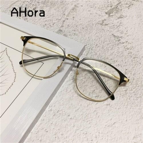 Ahora Men Square Fnished Myopia Glasses Frame Business Nearsighted Eyeglasses Shortsighted Eyewear -1.5 2021 New Fashion Trend