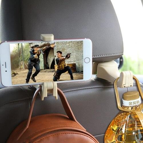 Car Back Seat Headrest Phone Holder Stand For Toyota RAV4 Land Cruiser Camry Highlander Prado Prius Yaris Corolla Vitz