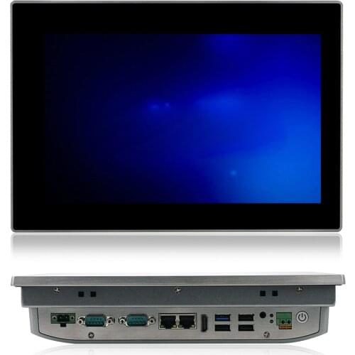 Industrial embedded pc 10.1" touch screen pc J1900 4G RAM 64G SSD TPM 2.0 all in one computer windows 10 HD-MI/LAN/USB/RS232/485