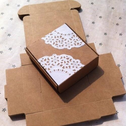 Size:6.5X6X2cm kraft paperboxes packaging gift box for small product