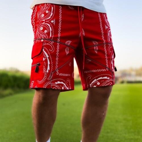 Hip hop Printed Shorts Men Fashion High street Brand Mens Shorts joggings Streetwear casual shorts 2021 new summer Cargo shorts