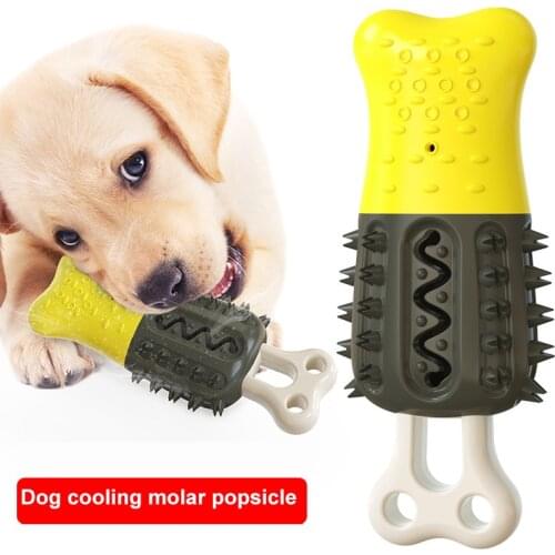 Dogs Cooling Molars Popsicle Pet Toothbrush Teethe Detachable Clean Tooth Chew Toys Training Playing Dogs Chew Stick Dropship