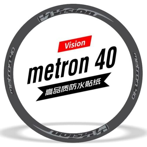 Vision 40 road bike carbon knife ring wheel set rim sticker waterproof sunscreen multicolor reflective mt40