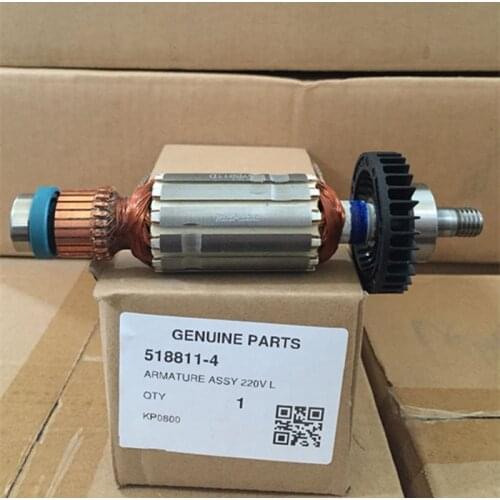 220-240V Genuine Parts Rotor Motor Armature 518811-4 for MAKITA KP0800X Portable Planer Wood Machine Repair parts cutter