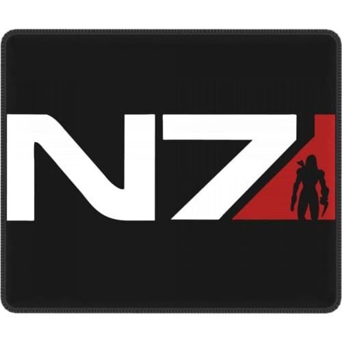 N7 FemShep Funny Mouse Pad Mass Effect Shepard Gaming Antislip Desk Mat Pads Natural Rubber Computer Keyboard Desk Pad
