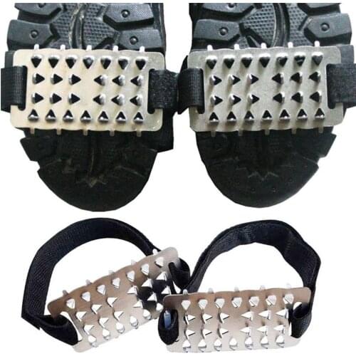 Ice Gripper Ice Climbing Spikes Grips 26 Teeth Cover Anti Camping Shoes Climbing Crampon Cleats Slip Accessories Outdo S5N1
