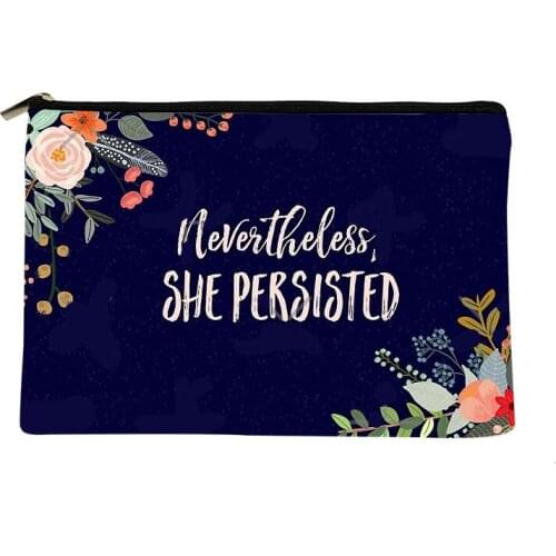 Women Nevertheless Printed Make up bag Fashion Women Cosmetics Organizer Bag for Travel Colorful Storage Bag for Lady Bag