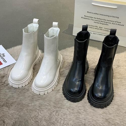 Boots Women New 2021 Female Shoes Round Toe Luxury Designer Chelsea Ladies Summer Mid-Calf Mid Calf Low Autumn Fashion