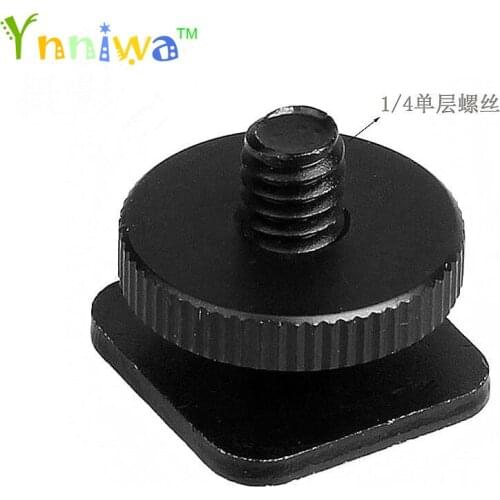 10pcs/lot 1/4" Tripod Mount Screw with one Layer to Flash Hot Shoe Adapter Holder Mount Photo Studio Accessories