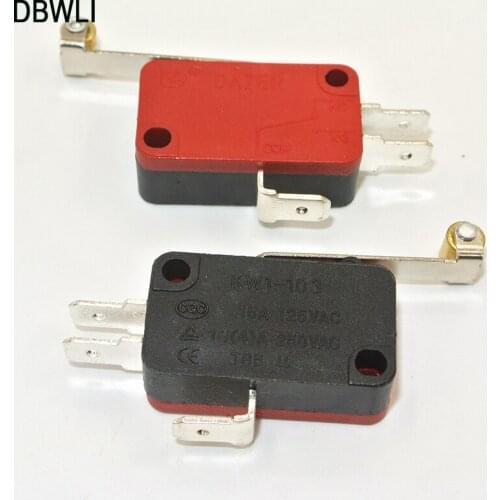 10pcs Durable Micro Limit Switch V-156-1C25 Long Hinge Roller Momentary SPDT silver plate Snap Action