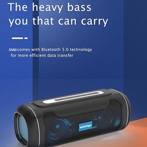 2021 high quality TWS stereo bluetooth speaker portable big woofer outdoor wireless surround LED subwoofer FM radio caixa de som