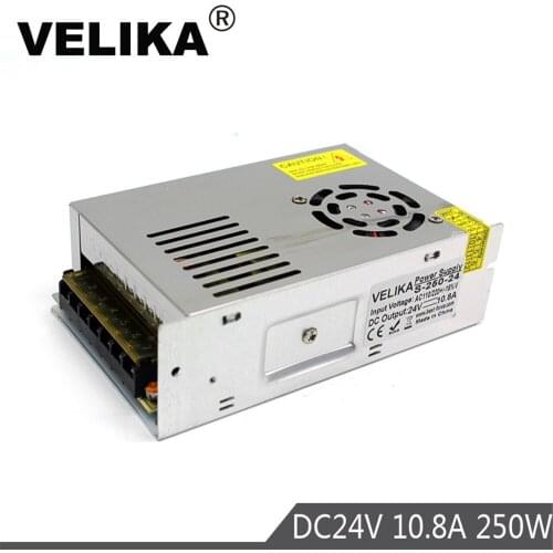 250W 10.8A 24V DC Power Supply Switch Transformer 220v 110v AC DC24V SMPS For Led Strip light Lamp CNC CCTV 3D Printer DIY
