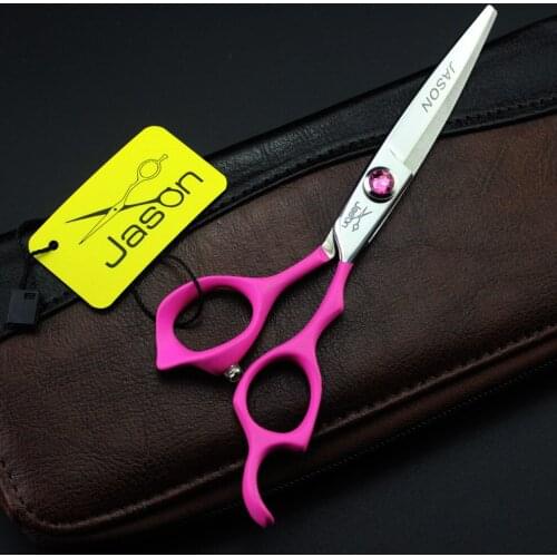 339# 6'' Brand Jason TOP GRADE Big Gem Hairdressing Scissors JP 440C 62HRC Bang Cut Professional Cutting Scissors Hair Shears