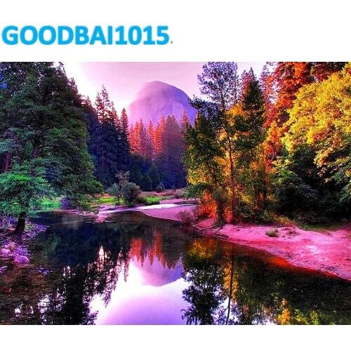 5D Diamond Painting Full Drill Landscape Diamond Embroidery Mountain Mosaic Diy Cross Stitch Kits Home Decor Art