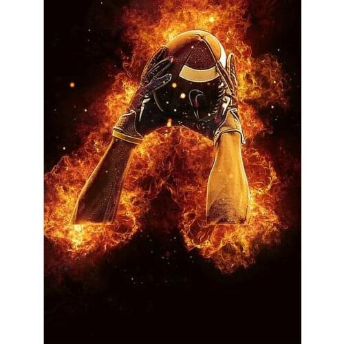 DIY diamond painting cross stitch football full square mosaic puzzle pattern home decorative 5D diamond embroidery Rugby player