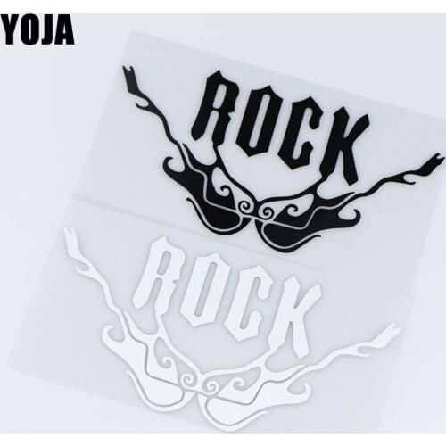 YOJA 16.8X8.7CM Music Rock And Guitars Pattern Car Sticker Fashion Decoration ZT4-0242