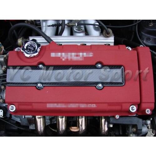 Car Accessories Carbon Fiber Engine Spark Plug Cover Fit For B-Series B16 B18 Civic CRX CRV Integra