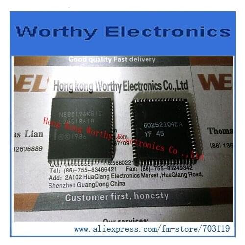 Free shipping 10pcs/lot N80C196KB12