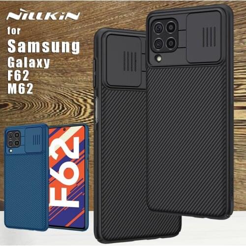 NILLKIN for Samssung Galaxy F62 case Camera Protection Slide CamShield Back cover cases for Samssung Galaxy M62