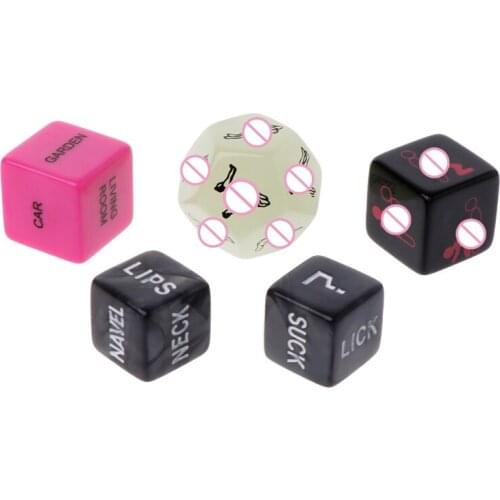 Hot 5pcs/set Sex Dice Fun Adult Erotic Love Sexy Posture Couple Lovers Humour Game Toy Novelty Party Gift