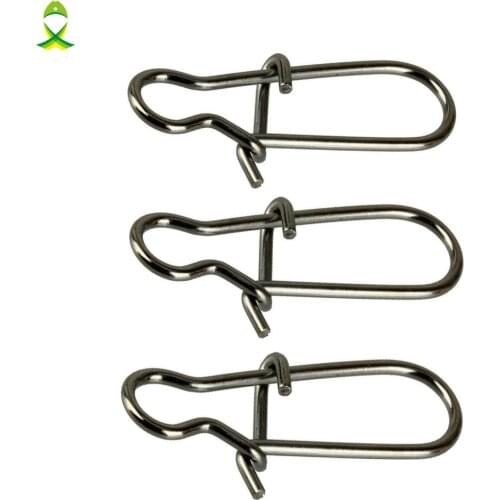 JSM 25pcs/lot Duo Lock Snaps Size 0#-4# Black Nice Snap Swivel Slid Rings Stainless Steel Fishing Swivels Tackle Kit
