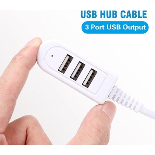 Mini 0.3m USB HUB Adapter USB 3 Splitter for Data Charging Usb Cable 1.2m USB Hab For Laptop PC Notebook Extend Cable USB Hub