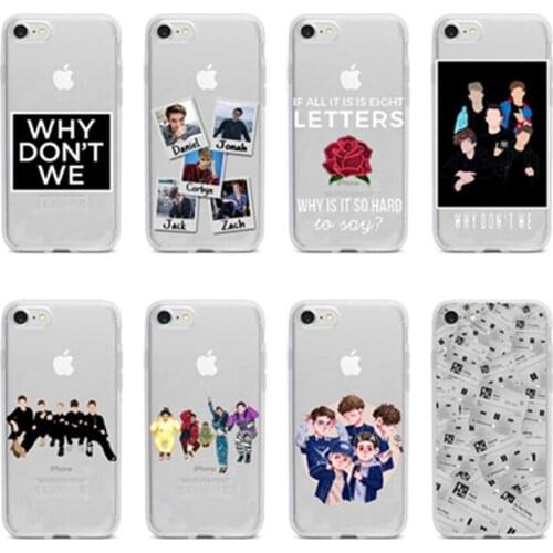Why dont we & Letters Fashion TPU soft Silicon Phone Case For Coque iphone11 11PRO 8 7 Plus 6 5s SE cover For iphone X XS Max XR