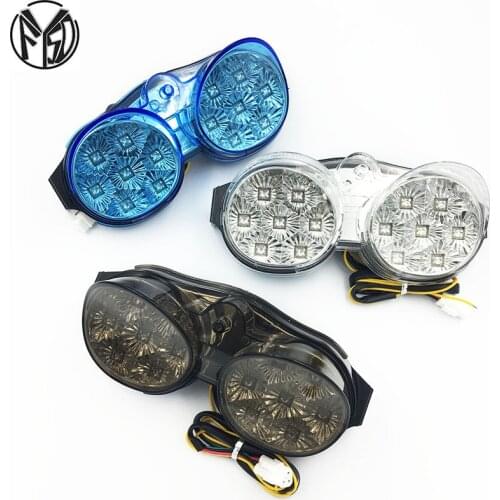 Motorcycle light for Yamaha YZF R6 YZF-R6 00 01 02 XJR 1300 Modified LED tail light motorcycle brake light with led turn signal