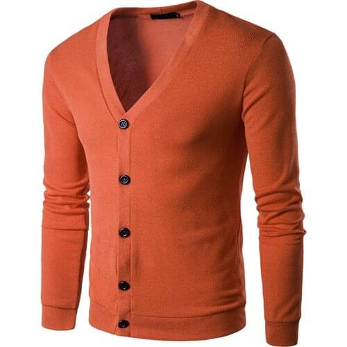 MRMT 2021 Brand Spring and Autumn Mens Sweaters Fashion Pure Color V Collar Cardigan Knitted Sweaters for Male Clothing