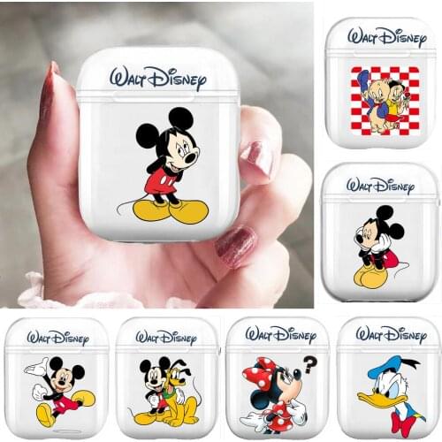 Love Duck Mickey Minnie Mouse Soft Silicone Cases For Airpods 1/2 Protective Bluetooth Wireless Earphone Cover For Air Pods Cha