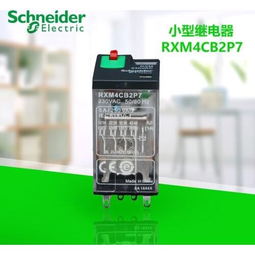 Original export Miniature plug-in relay 4C / O 230VAC 5A RXM4CB2P7