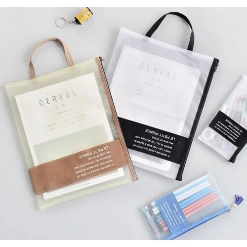 New Arrival Simple Series Desk A4 File Folder Bag Document Paper Organizer Storage Handbag School Office Stationery