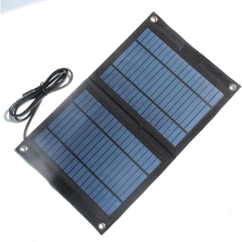 18V 12V 12W Portable Solar Panel Charger For 12V Car Boat Motor Battery Charger FreeShipping