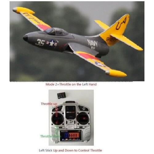 Freewing 64mm F9F Radio Control RC Jet EDF Plane Model Toy RTF NO Battery
