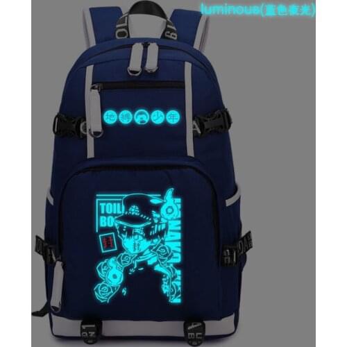 Anime Toilet-bound Jibaku Shounen Hanako-kun Backpack Cosplay luminous Oxford Bag Schoolbag Travel Bags
