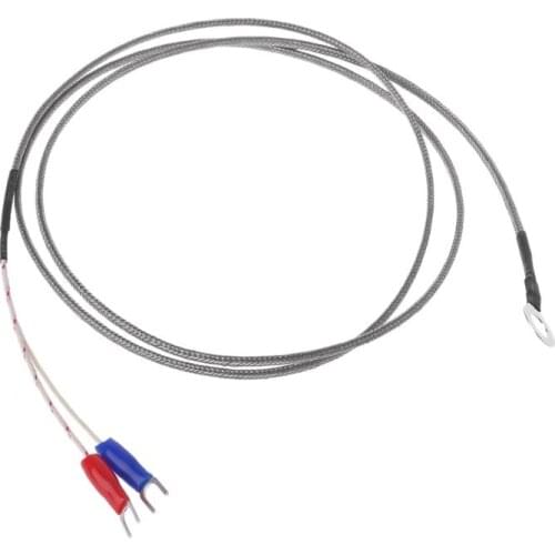 6mm Hole Washer K Type Thermocouple Temperature Sensor Probe 1M Cable For Industrial Temperature Controller Metal Material