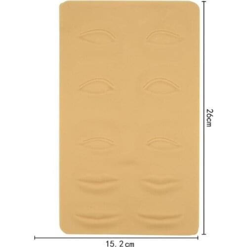 3D Silicone Permanent Makeup Tattoo Training Practice Fake Skin Blank Eye Lips Face For Microblading Tattoo Machine Beginner