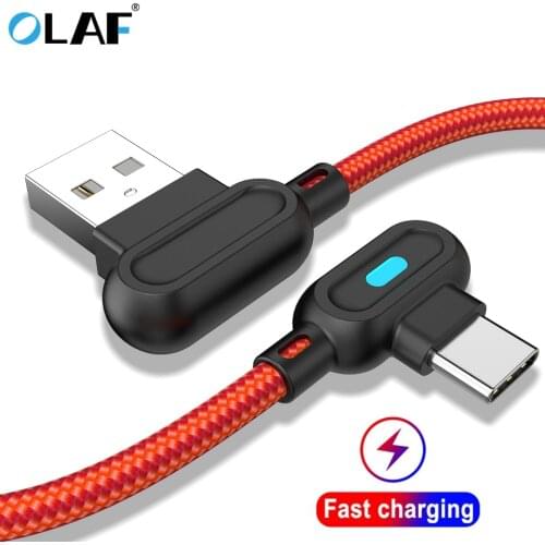 Olaf 1M 2M USB Cable Micro USB Type C Charger Cable Fast Charging For iPhone XS Max Samsung A50 S8 USB Charger Mobile Phone Cord