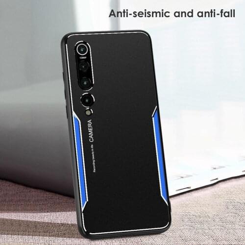 Stylish TPU Metal Shockproof Phone Cover Shell Protection Case for Xiaomi 10 Pro