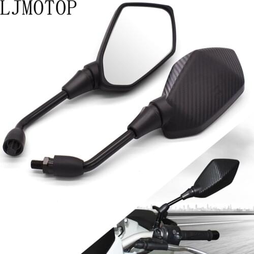 Universial 10mm Motorcycle Mirrors Racing Sport Bike Rear View Mirror For Yamaha Tenere 700 YZF R120 MXT850 Niken GT WR250F FZ8
