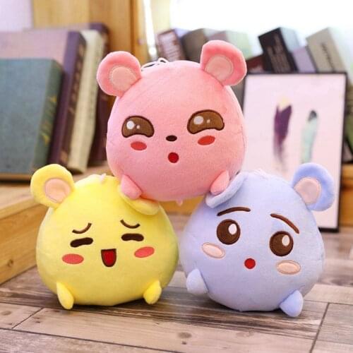 1pc 20cm New Soft Mini Plush Cartoon Fat Mouse Plush Doll Stuffed Cute Plush Animal Toy Mascot Peluche Mouse Doll for Children