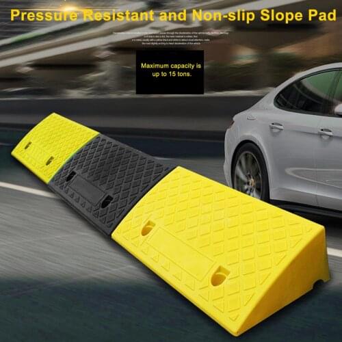 1PC Portable Curb Ramps Heavy Duty Plastic Threshold Ramp Mat Pad Car Trailer Truck Bike Motorcycle Wheelchair Slope Mat