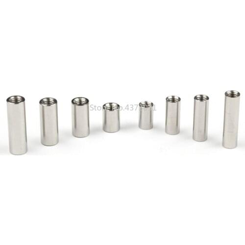 10 pieces Diy Knife material Making knife Handle screw Cylindrical Nuts Connecting pipe rivet Cheese M4 Thread