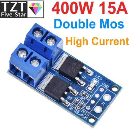 15A 400W MOS FET Trigger Switch Drive Module PWM Regulator Control Panel for arduino