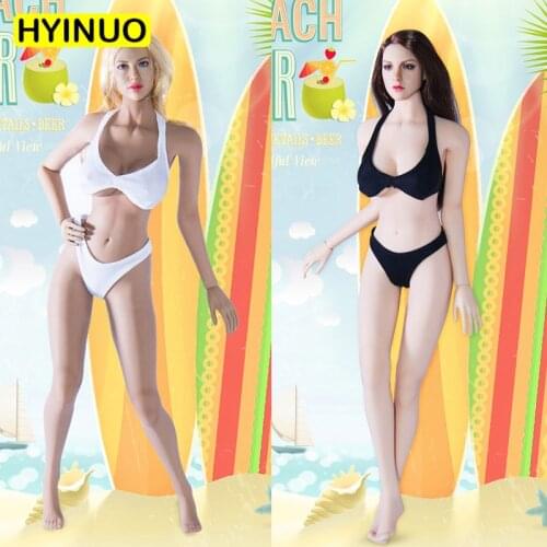 2 Colors 1/6 Scale Women Suitable for Slim Body Clothes Female Model Sexy Bikini Clothing Set for 12" Female Figure Body Doll