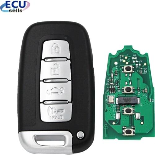4BT Smart Remote Key 433Mhz ID46 For Kia Forte Soul Rio Borrego Sorento Optima Hyundai I30 IX35 Sonata Genesis Equus Veloster