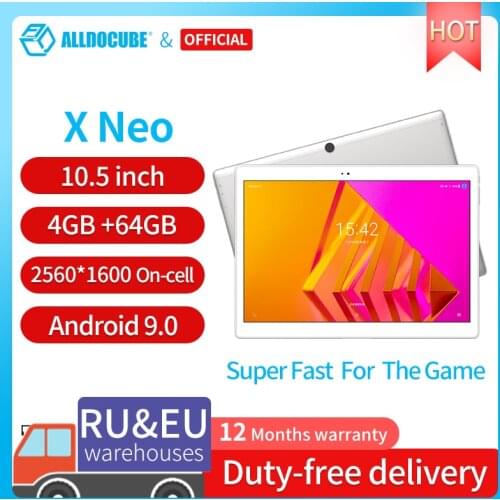 Alldocube X Neo Android 9.0 Dual 4G LTE Tablet Snapdragon 660 4GB RAM 64GB ROM 10.5 Inch Super Amoled Screen 2.5k 2560×1600 IPS